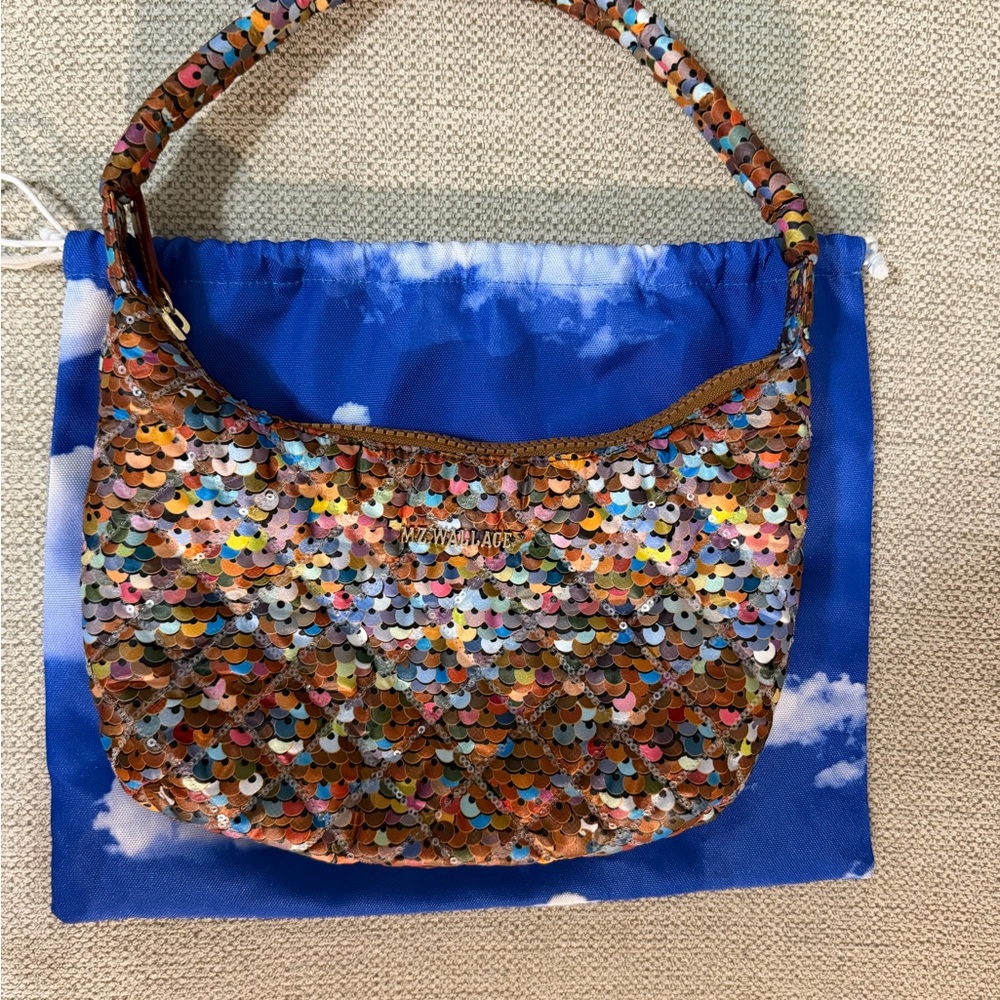 MZ Wallace Multicolor Sequin Shoulder Bag - Picture 2 of 6